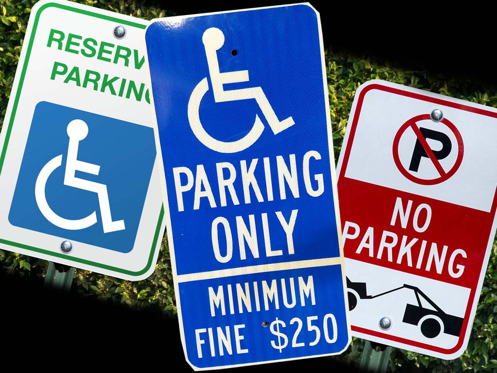 ADA compliance and parking lot signage and parking lot signs from the parking lot experts, 3-D Paving and Sealcoating in Fort Lauderdale.