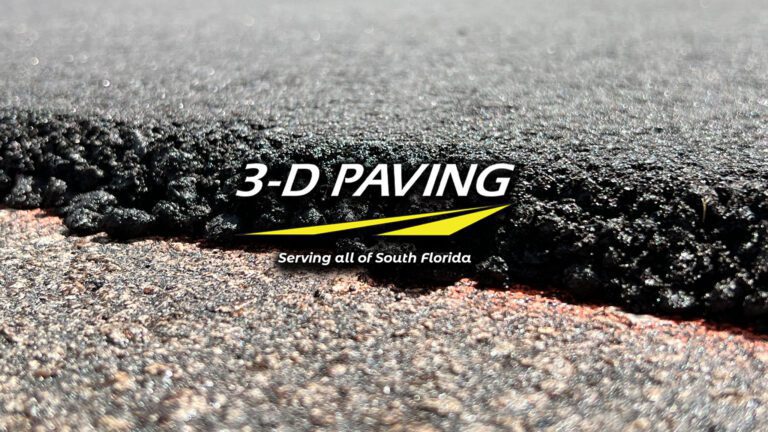 Talking all about paving and concrete, Asphalt Paving Contractor 3-D Paving us shows us a closeup profile picture of a 3/4" final lift of asphalt being laid at the Palm Aire Resedential Community in Pompano Beach. Trusted Paving Company by property managers and HOAs.