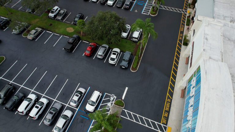 Parking Lot Striping in Davie, Florida done by the experts at 3-D Paving & Sealcoating in Coral Springs, FL. Parking lot line striping by the experts at 3-D Paving. Blacktop expertise throughout South Florida.