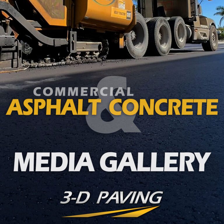 Media gallery for the commercial asphalt paving contractor, 3-D Paving and Sealcoating. Asphalt and concrete photography