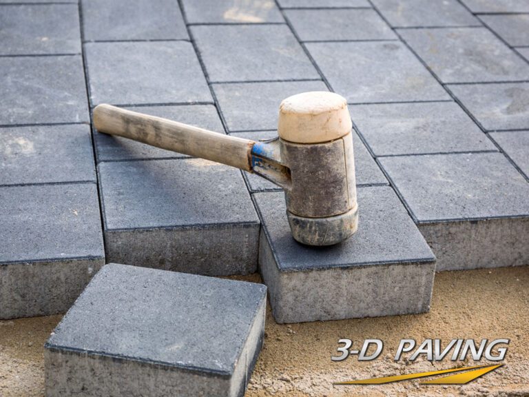 Installing paver bricks in a commercial driveway is all about the base materials and the prep time that goes into it. The team at 3-D Paving has decades of experience installing paver bricks for just about every commercial application.