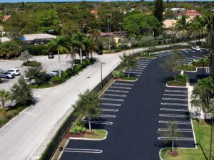 Freshly paved, sealcoating & striped parking lot in Coral Springs, FL by 3-D Paving and Sealcoating. South Florida's Commercial Paving Experts. April 2023. Explore asphalt paving systems and learn about american asphalt paving from the experts at 3-D Paving and Sealcoating in Coral Springs, FL.